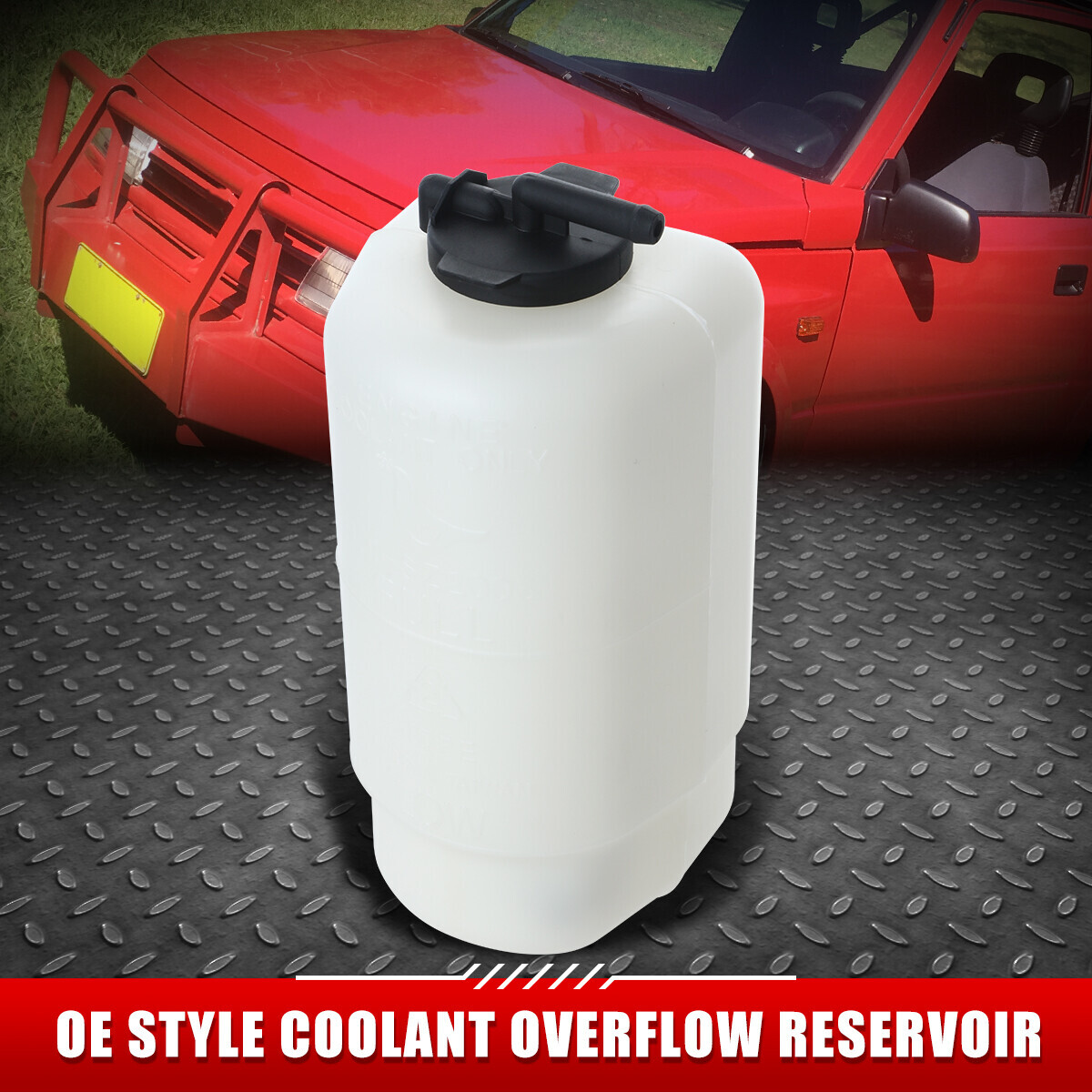 FOR 89-91 SUZUKI SIDEKICK OE STYLE COOLANT OVERFLOW RESERVOIR TANK BOTTLE+CAP