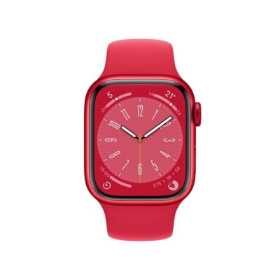 Apple Watch Series 8 (41 mm) (PRODUCT)RED GPS Apple Smartwatch 3 Jahre Gewähr