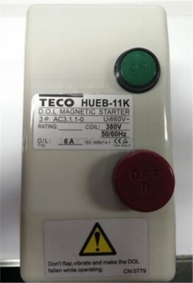 1Pcs New HUEB-11K 3.6A 5A Control Motor Magnetic Starter Teco Plc Module gm