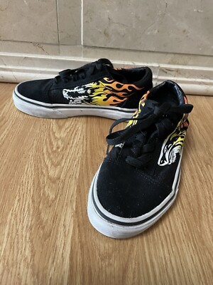 Vans Kids Flame Dragon Skate Shoes - Size 1 (US)