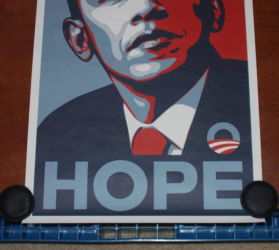 Shepard Fairey Art Print HOPE 2008 Campaign Rally President Barack Obama Poster - Image 4 of 4