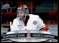 2023-24 Tim Hortons Legends Championship Resume Kim St-Pierre #GR-14