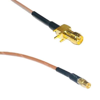 RG178 RP-SMA Female PCB to MMCX FEMALE Coax RF Cable USA-Ship