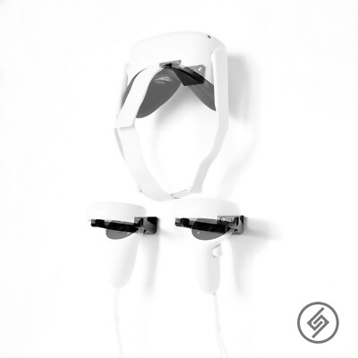 Spartan Mount  for Oculus Quest 2 | Home Gaming VR Headset Hook Holder Storage