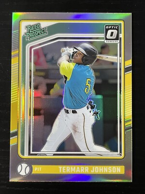 2024 Panini Donruss Termarr Johson Holo Rated Prospect Pittsburgh Pirates #177