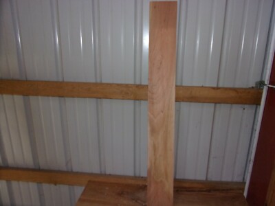 1 PC CHERRY WOOD KILN DRIED 42 1/8''X 5 1/2'' X 3/4'' LOT 629A BOARD FLAT CLEAR