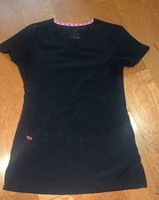 heartsoul scrub top black xxs