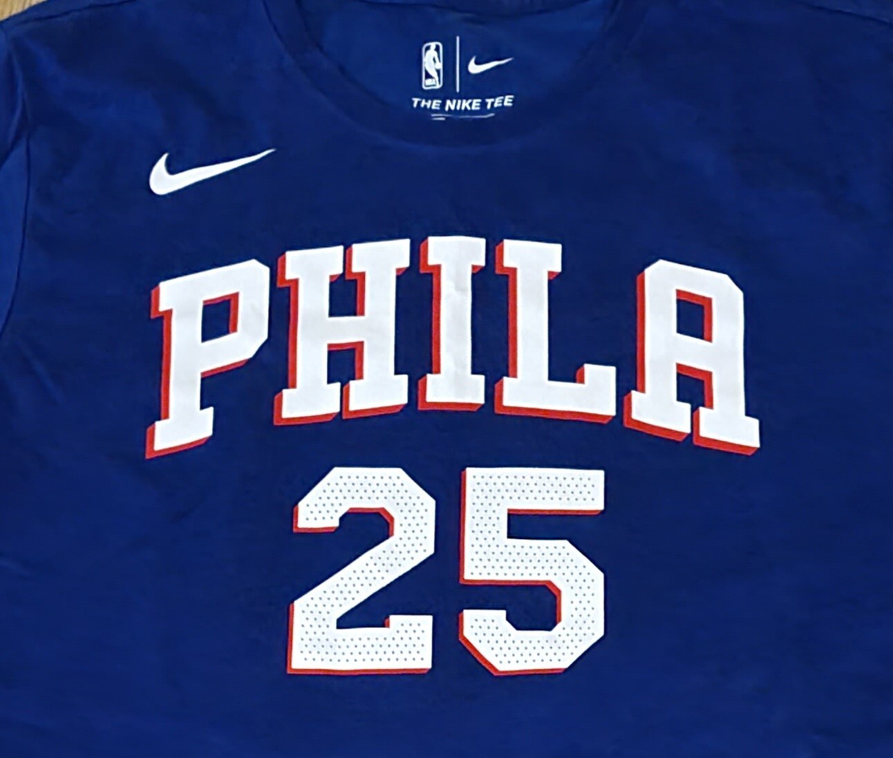 Philadelphia 76ers Sixers Ben Simmons Nike Athletic Cut TShirt men's