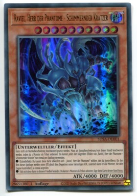 Yu-GI-OH Raviel Herr der Phantome Schimmernder Kratzer Ultra Rare SDSA-DE001 NEU