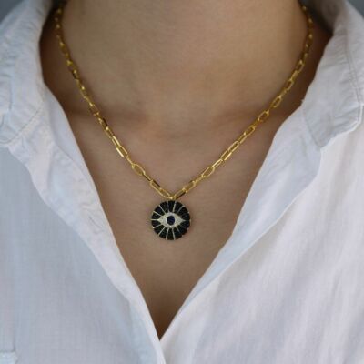 Evil Eye Necklace Pendant Choker 