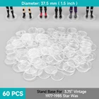 60x Clear Stand Base For 3.75'' Star Kenner Series Clone Wars 1977-1985 FIGURE