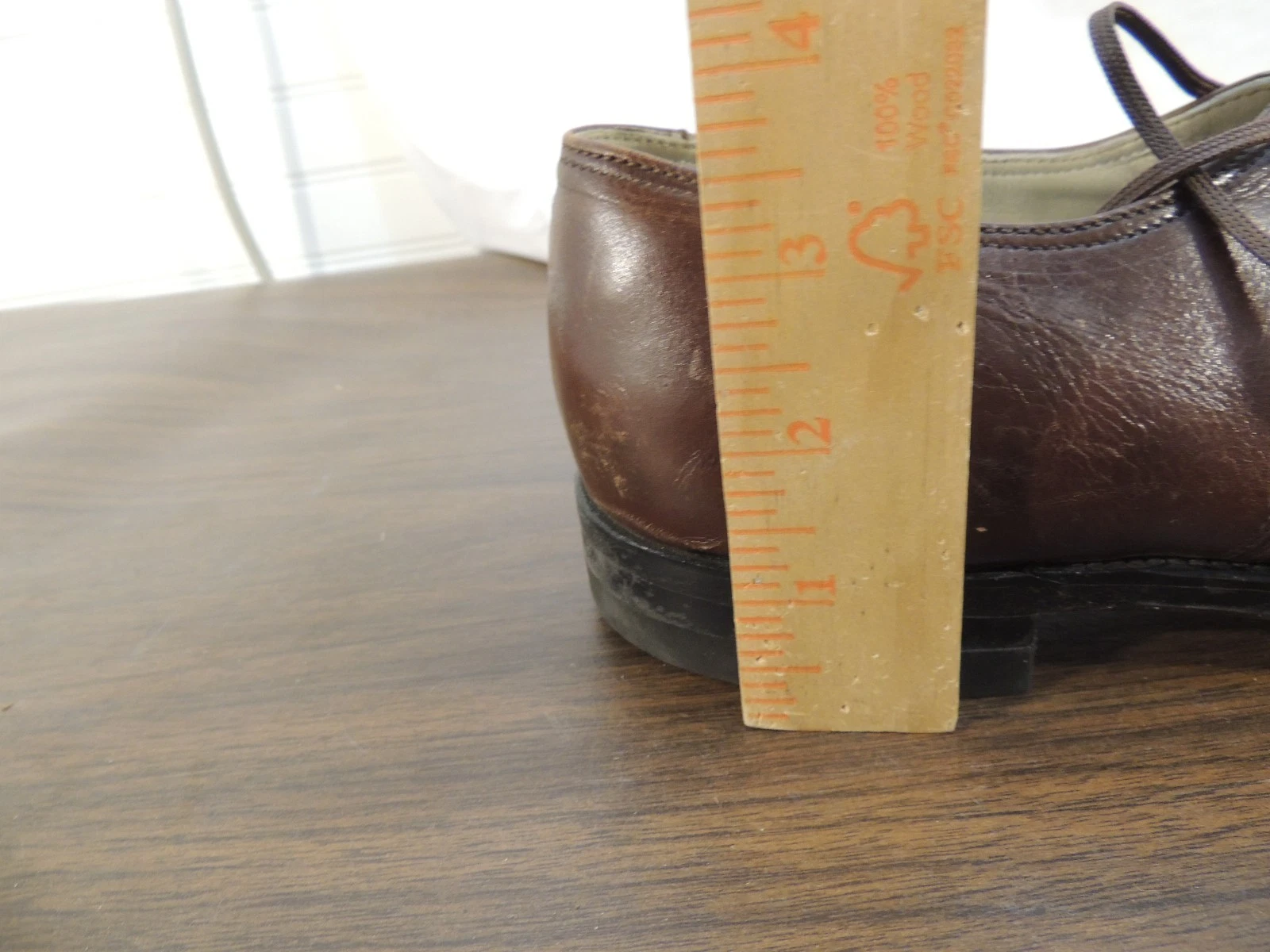 SCARPE ABITO VINTAGE FOOT SO PORT SUPREME DA UOMO 11AA SCARPA DESTRA SOLO PELLE 50388
