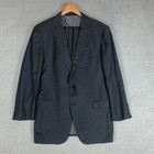 Zegna Recent 2 Piece Suit IT 56R US 40R Charcoal Italy Wool Rom Fit Pants 34x30