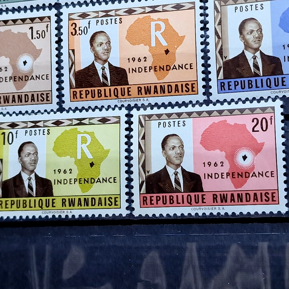 Rwanda 1962 - MNH - First 8 Stamps Full Set SC #1-8 - Image 4 of 4