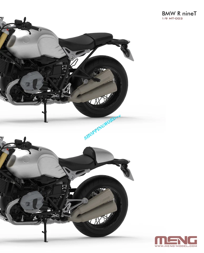 MENG MT-003 1/9 Scale R nineT MOTORCYCLE SERIES Model Kit - Image 4 of 4