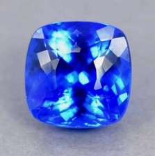NATURAL Ceylon Royal Blue Sapphire 10.21 Ct CERTIFIED Loose Cushion Cut Gemstone
