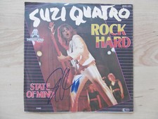 Suzi Quatro Autogramm signed 18x18 cm Single "Rock Hard"
