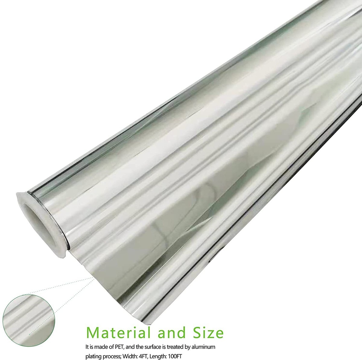 Highly Reflective Mylar Film Roll 2 Mil - Horticulture Grow Tent Liner, High Heat Resistance