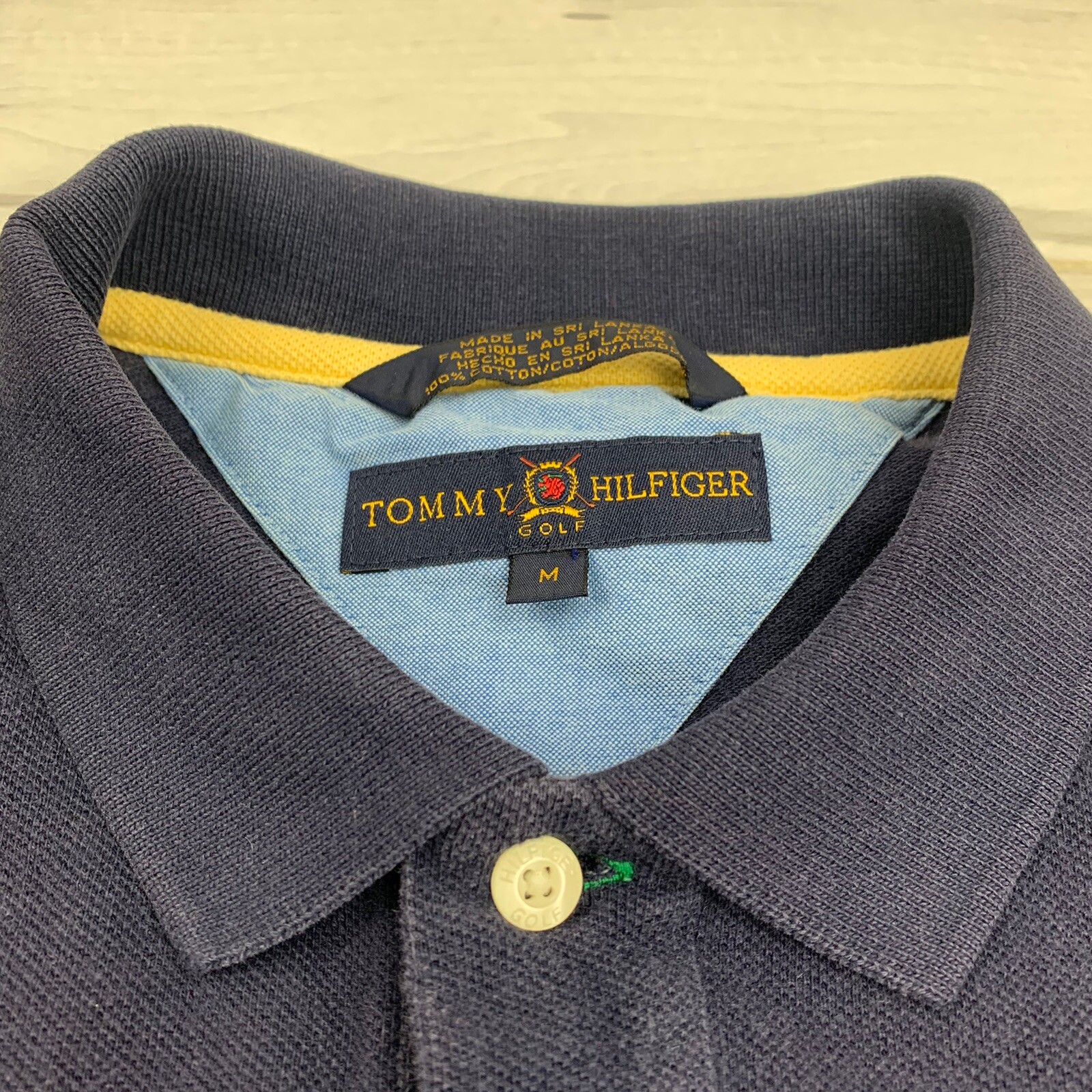 Vintage Tommy Hilfiger Golf Sz M Polo S/S Shirt Essential Classic Cotton Logo image 3