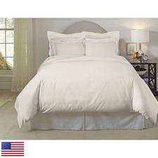 Pointehaven 620 Thread Count Cotton Oversized Solid Duvet Set - 3 Piece Bedding
