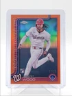 JAMES WOOD 2025 TOPPS CHROME ROOKIE ORANGE NATIONALS #132 RC /25 Q2491