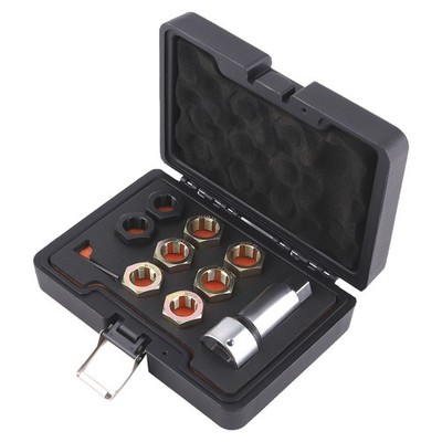 8x Thread Repair Set with Grooved Design for Rust Removal M20-M24/UNF Sizes