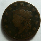 1820-P Large Cent — photo from another recent sale