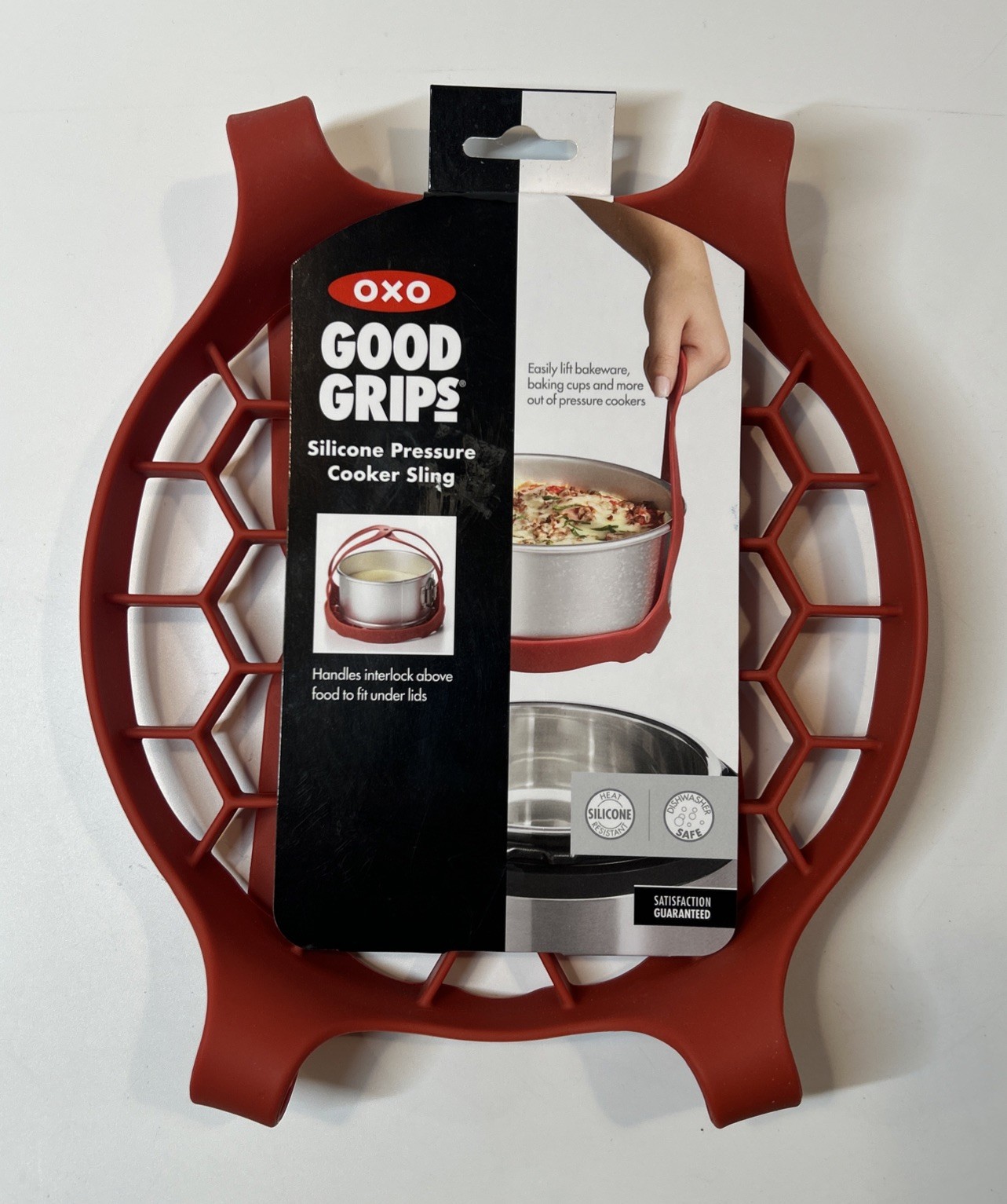 Bakeware Sling Red Hot Silicone Holder- New (u)
