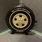 Hot Wheels Redline Super Rally Case 24 Car Black White Wheel Tire USA 1969