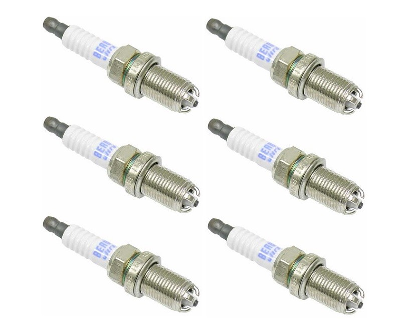 Set of 6 Spark Plug - OEM BERU 14 FGR-6 KQU Z129 for Porsche 911, Boxster