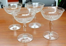 Clear Dessert Bowls,Glass, Small,Ice Cream Bowl, Sundae, Sherbet, (Set of 4)