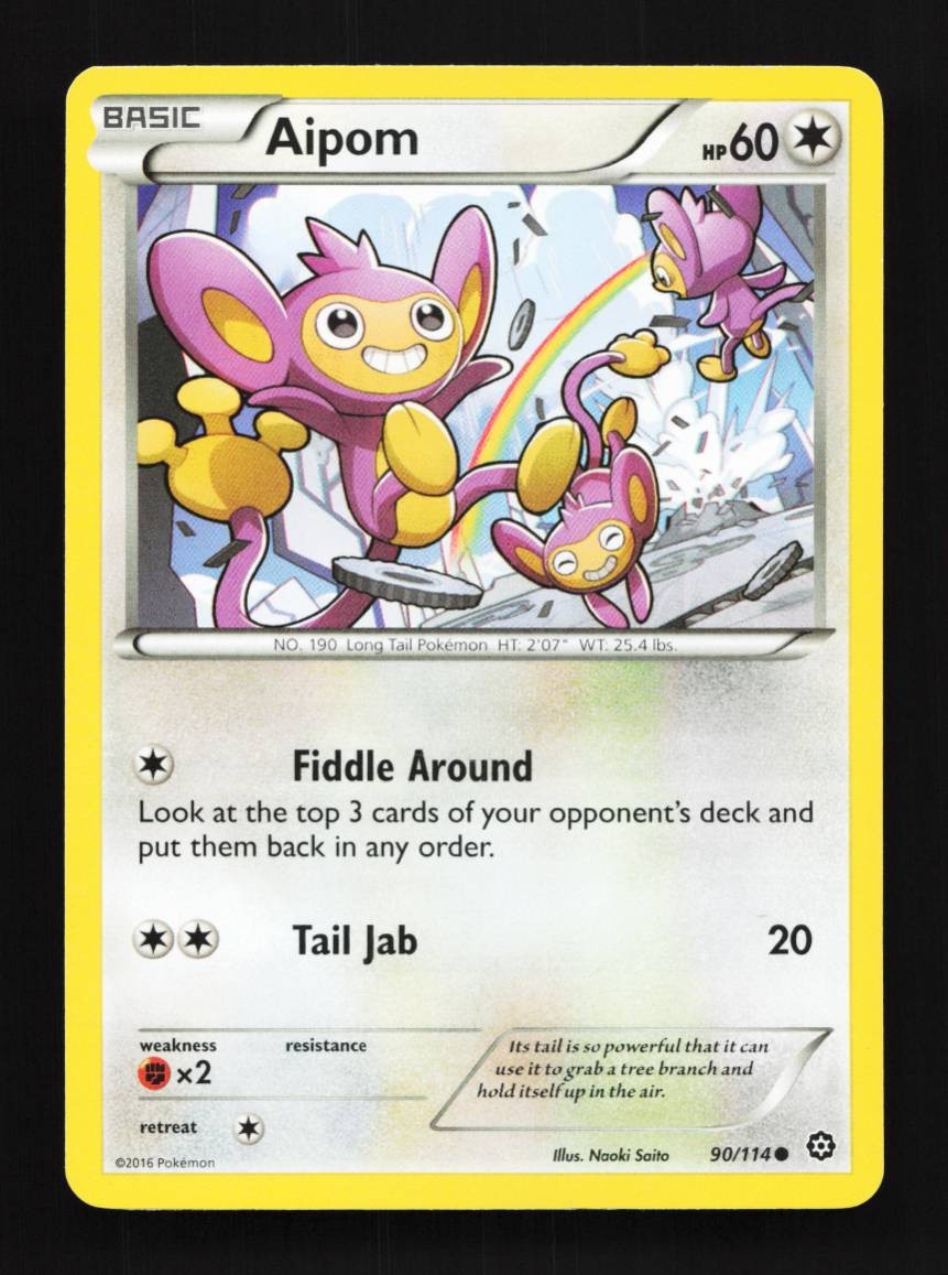 Aipom 90/114 LP Steam Siege English Pokemon Card TCG