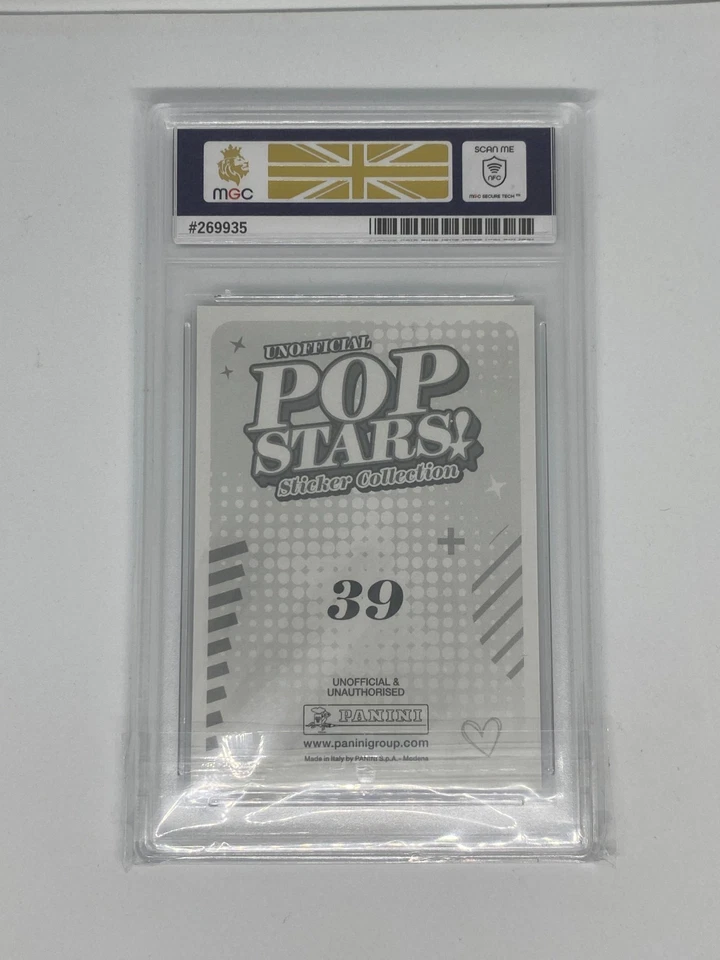 Taylor Swift Panini Pop Stars 2025 MGC Graded 10 Sticker Collection Pop 1 Mint - Image 2 of 2