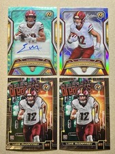 4-card LUKE MCCAFFREY 2024 Topps Resurgence - Aqua AUTO /249, Refractors & more