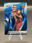 2025 Topps Chrome Black Football - Jayden Daniels #100 Blue Wave /150 Washington