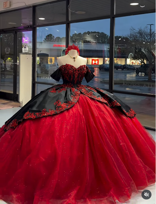 Red Quinceanera Dresses Off Shoulder 3D Flowers Sweet 16 Prom Ball Gown Vestido | eBay Red Quinceanera Dresses Off Shoulder 3D Flowers Sweet 16 Prom Ball Gown Vestido | eBay