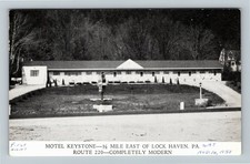 Lock Haven PA-Pennsylvania, Motel Keystone, Vintage Postcard