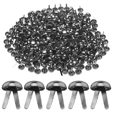 500pcs Brads Paper Fastener, 15mmx20mm Metal Split Pin for Paper Craft, Gunmetal