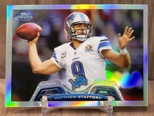 2013 Topps Chrome Matthew Stafford #140 Silver Refractor