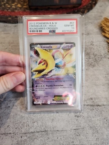 POP 16 Cresselia EX Boundaries Crossed B&W #67 PSA 10