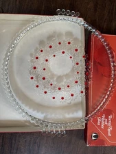 Vintage Walther Glas "Fabiola" Crystal Glass Cake Dish, Serving Dish & Bowl