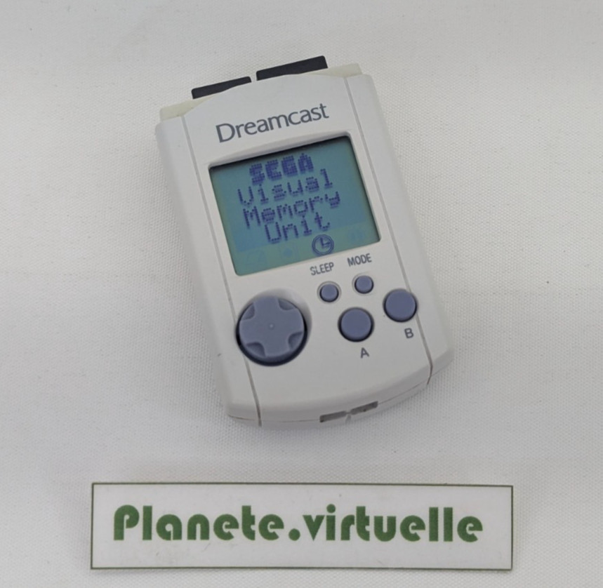 VMU - VISUAL MEMORY UNIT DREAMCAST SEGA  HKT-7000 🌟 AVEC PILES NEUVES !
