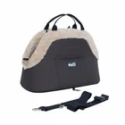Dog Travel Carrier Bag Storage Pouches Shoulder Pet Carrier Soft Fuzzy Trim