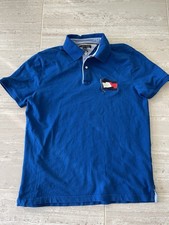 Tommy Hilfiger Men's Polo Shirt Size L, Casual, Short Sleeve, Blue