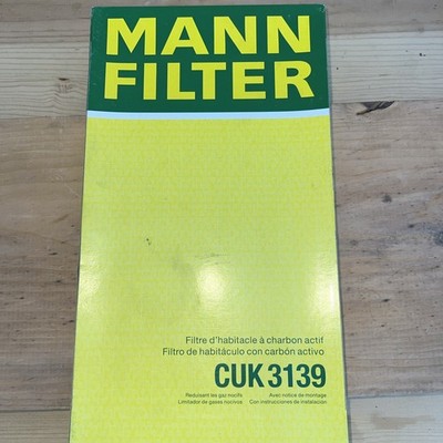 MANN Charcoal Cabin Air Filter CUK3139 For BMW 528i 528xi 530i 650i M5 L6 V8 V10