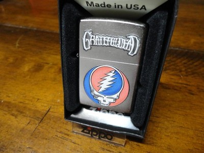 GRATEFUL DEAD STEAL YOUR FACE LIGHTNING SKULL ZIPPO LIGHTER MINT IN BOX