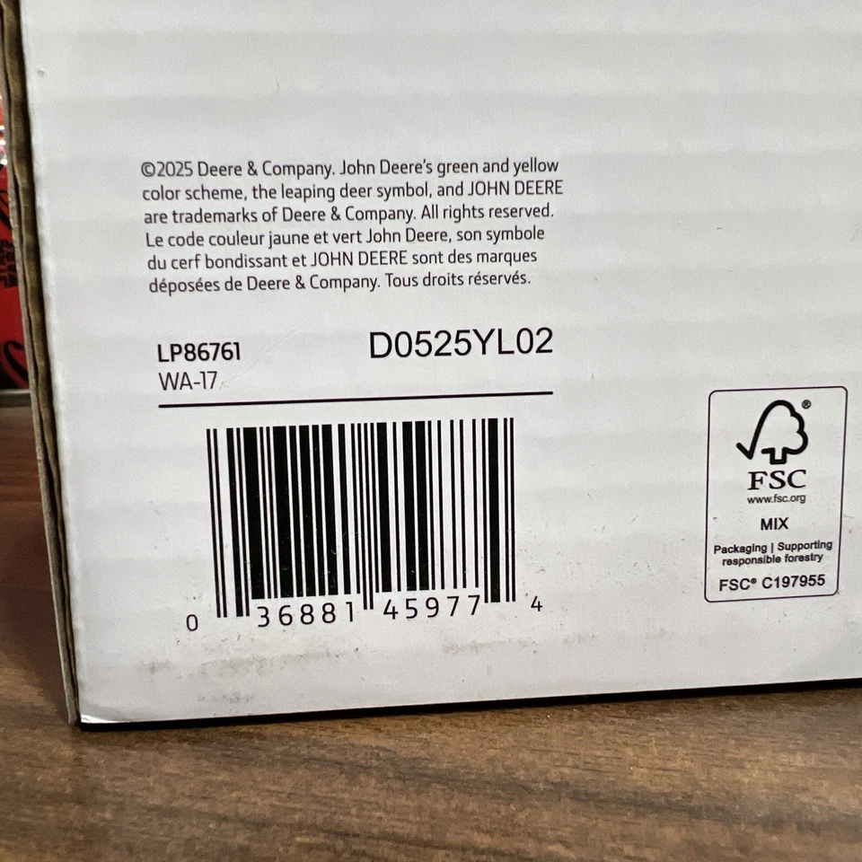 John Deere 1/32 WA-17 LP86761 Precision Classics Limited Edition - Image 3 of 3