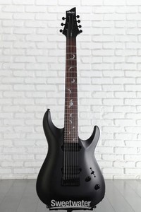 Schecter Damien-7 SBK Electric Guitar - Satin Black