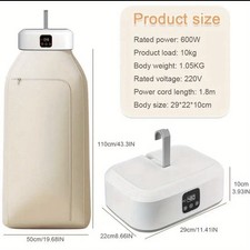 Elektrischer Wäschetrockner, 600W Wärmepumpentrockner mit 60-480Mins Timer, tragbar