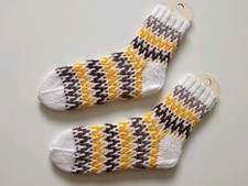 Womens Hand Knitted Wool Socks size 5-6 Uk  618
